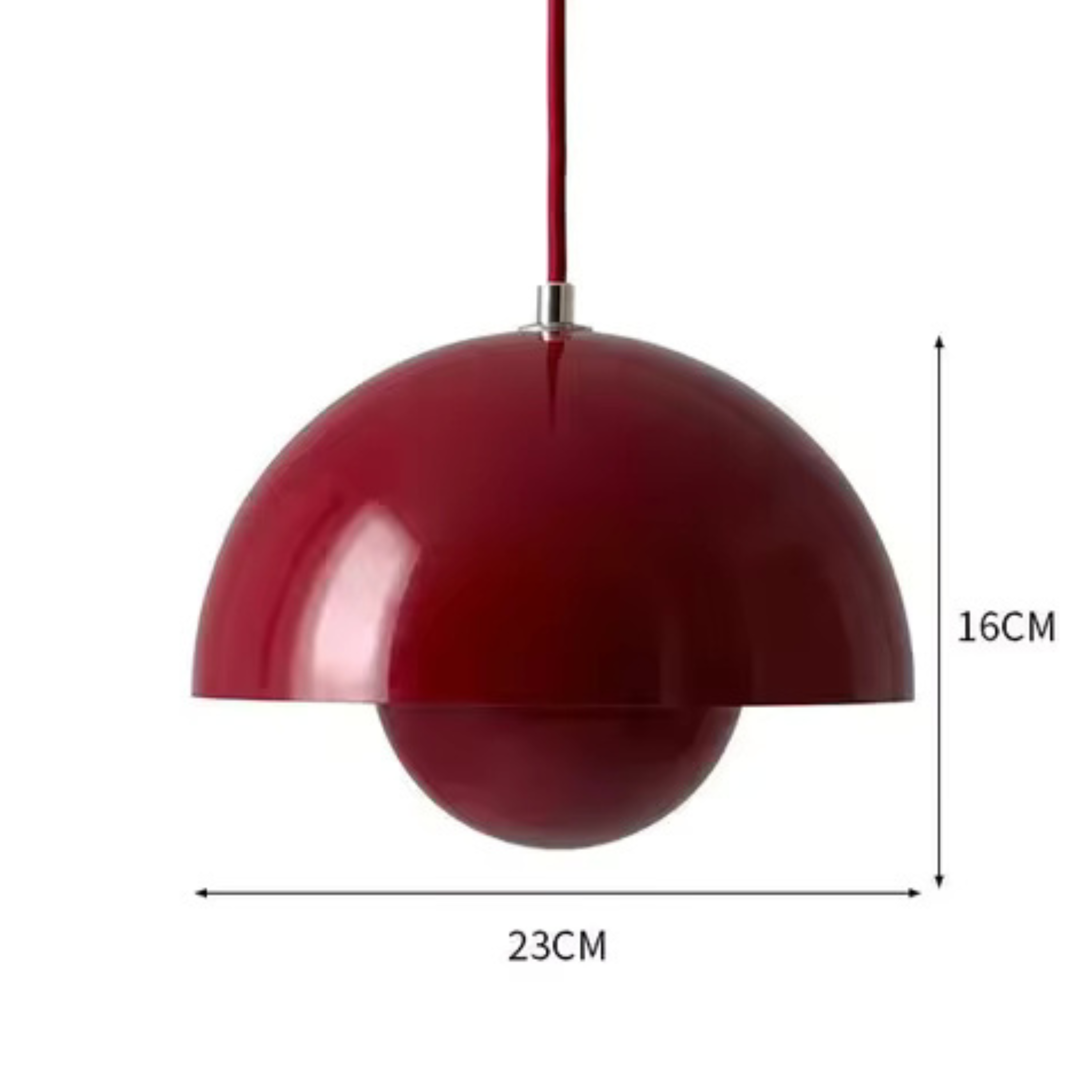 Minimalist Spherical Pendant Light with Warm Dimmable LED