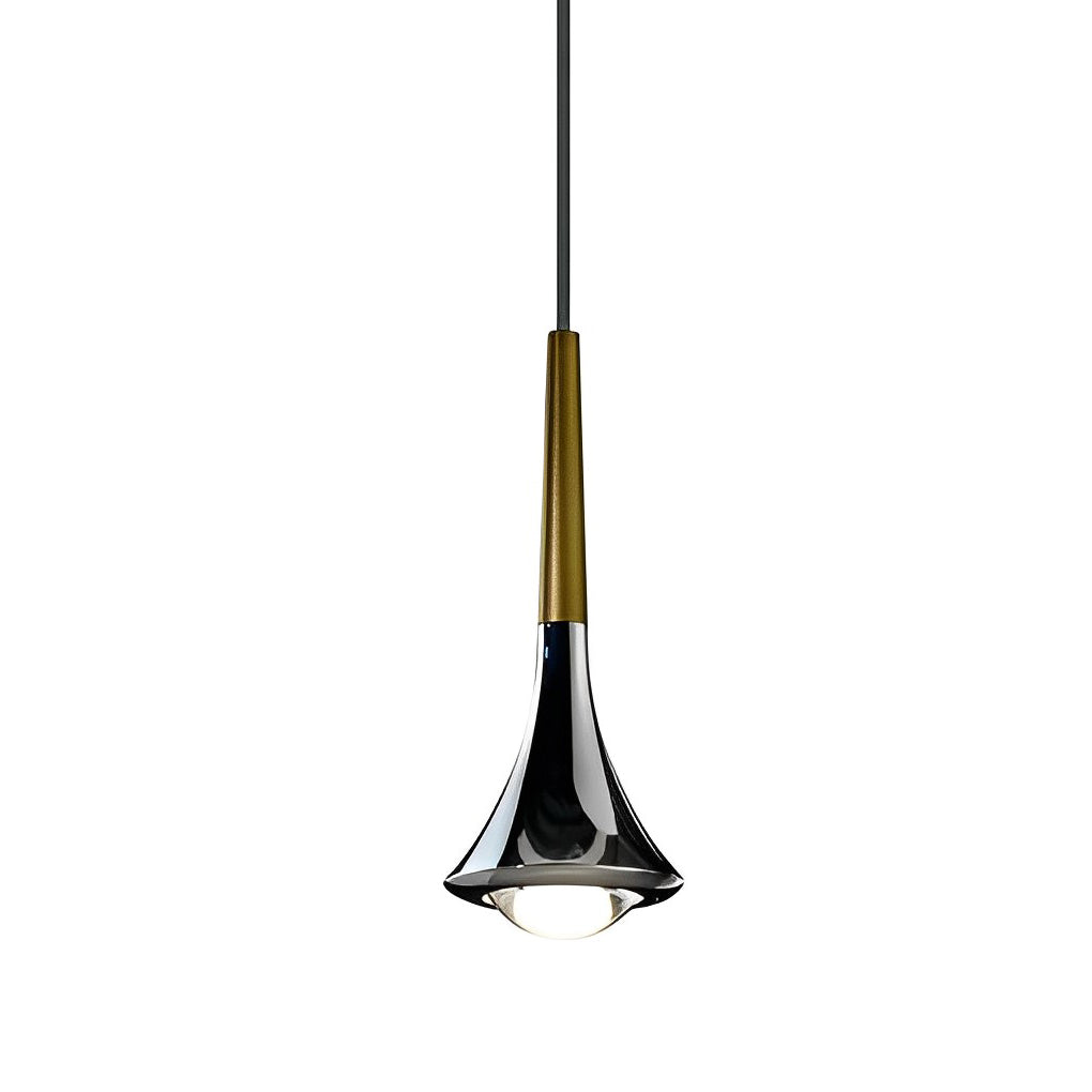 Raindrop-Inspired Mini Pendant Light with Warm Ambient Glow