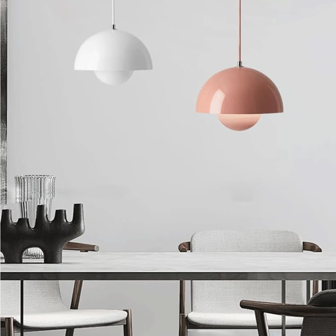 Minimalist Spherical Pendant Light with Warm Dimmable LED
