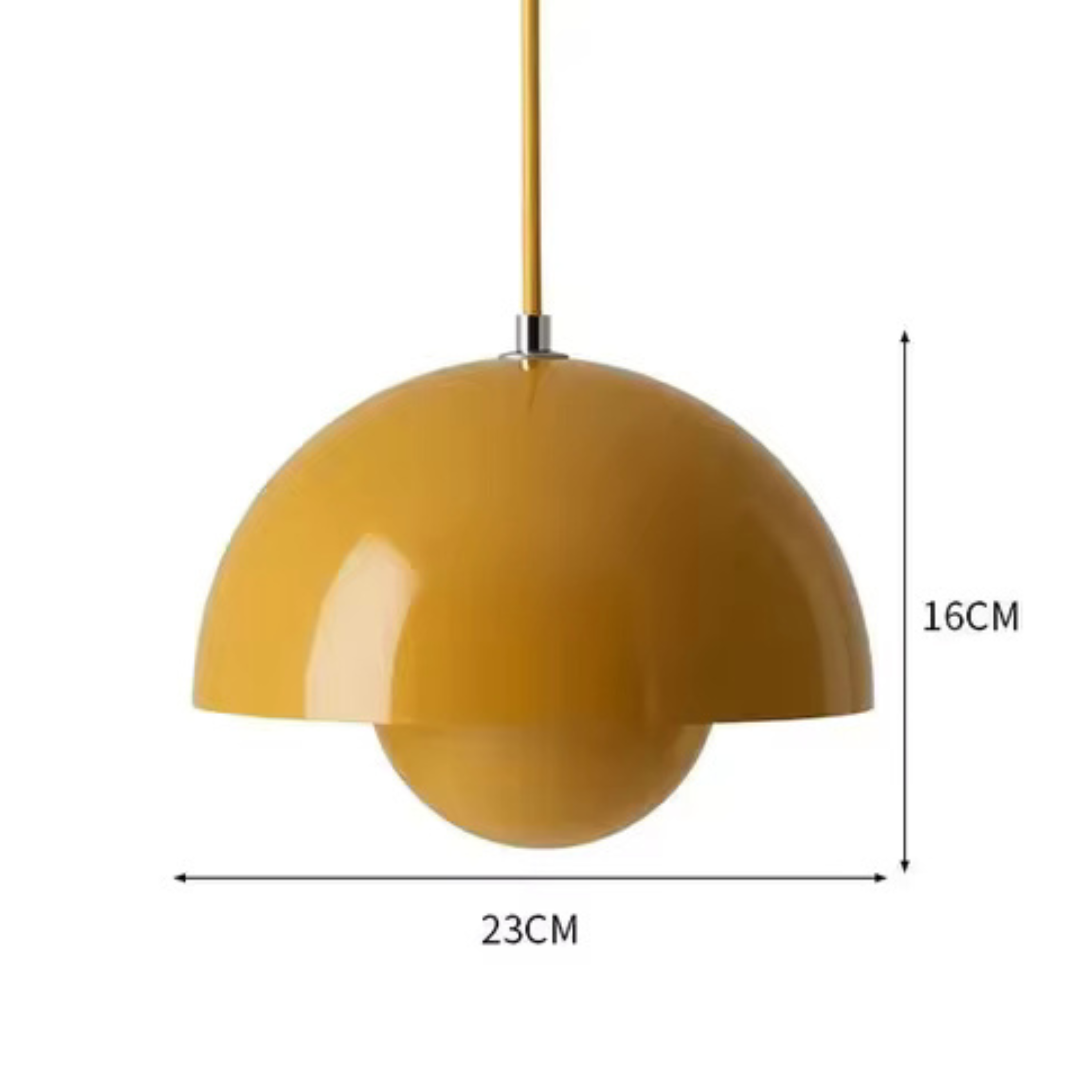 Minimalist Spherical Pendant Light with Warm Dimmable LED