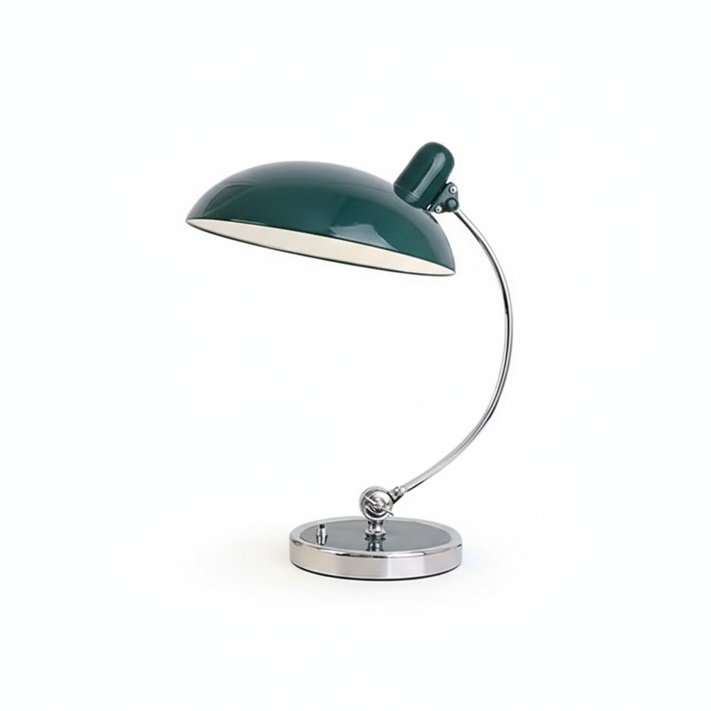 Bauhaus-Inspired Arc Table Lamp with Scandinavian Elegance