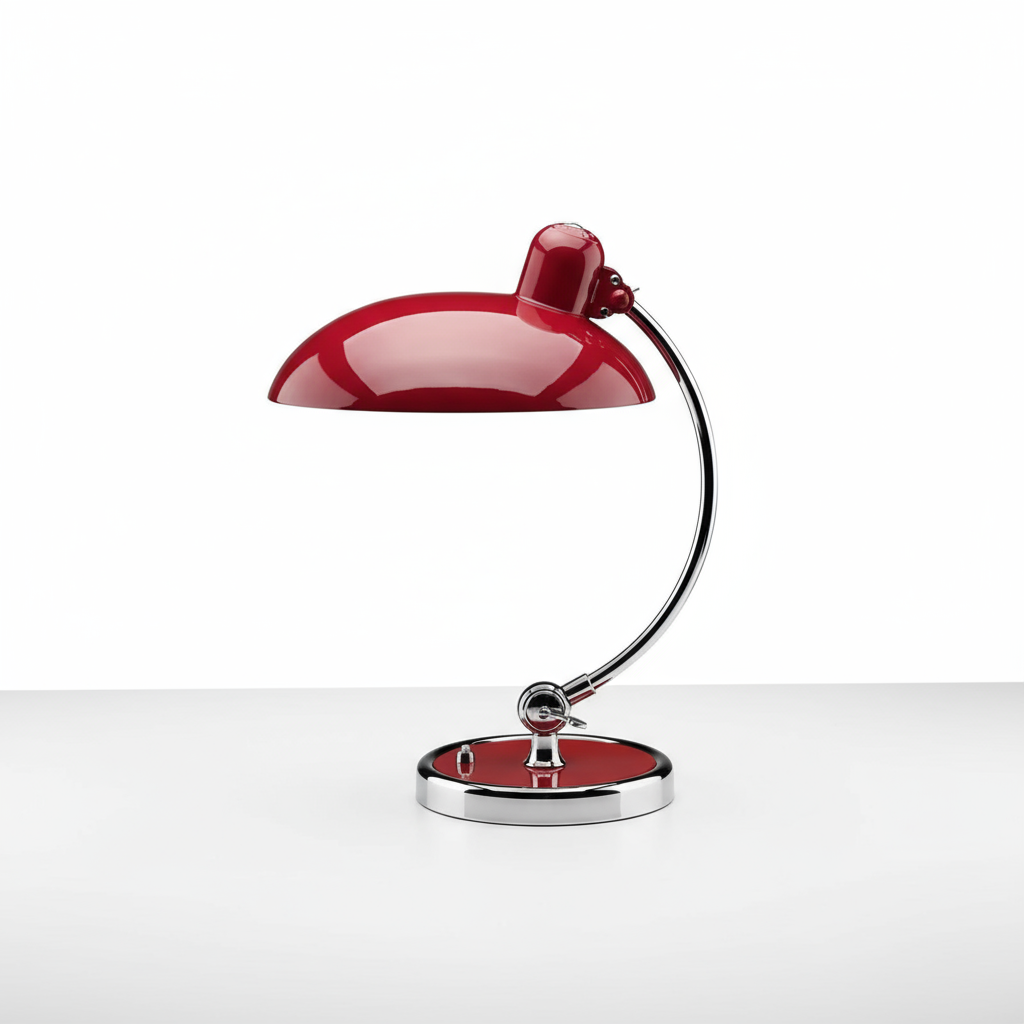 Bauhaus-Inspired Arc Table Lamp with Scandinavian Elegance