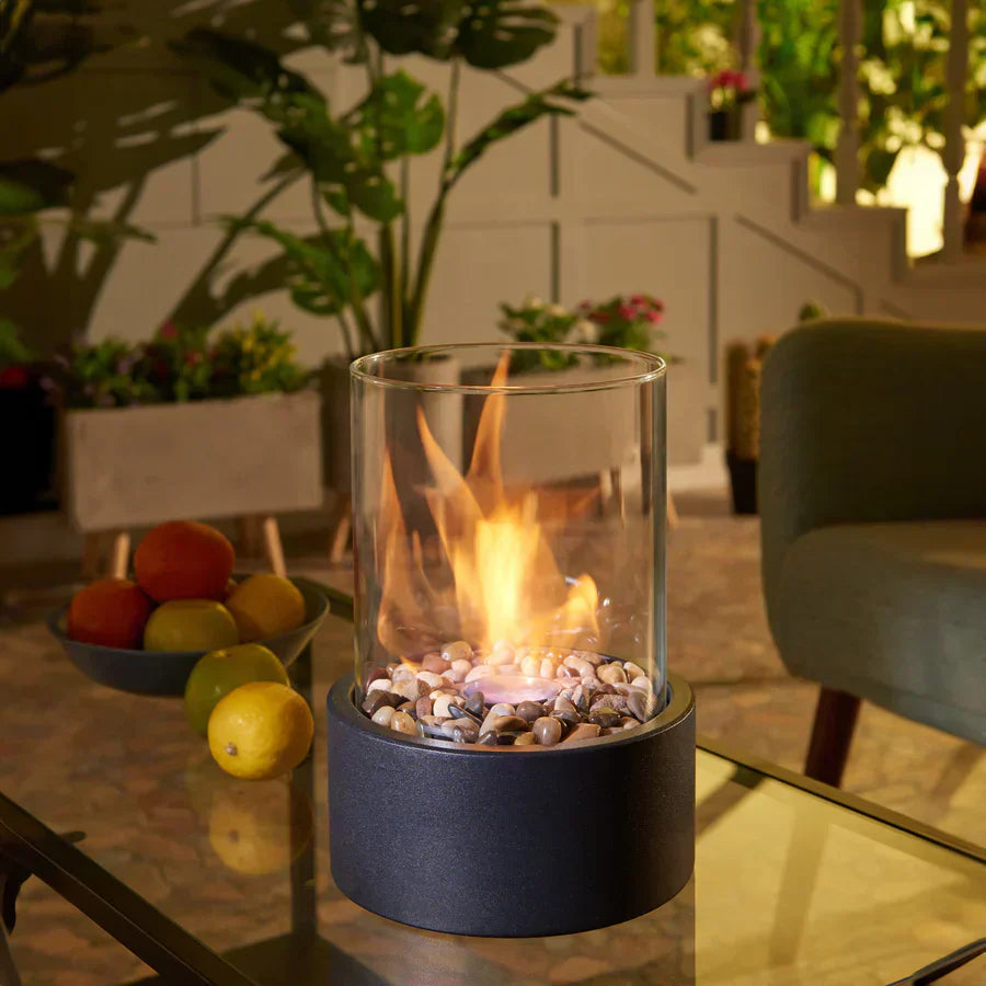 Modern Smokeless Tabletop Fire Feature for Indoor & Outdoor Ambience