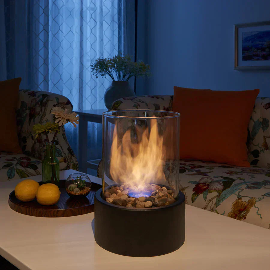 Modern Smokeless Tabletop Fire Feature for Indoor & Outdoor Ambience