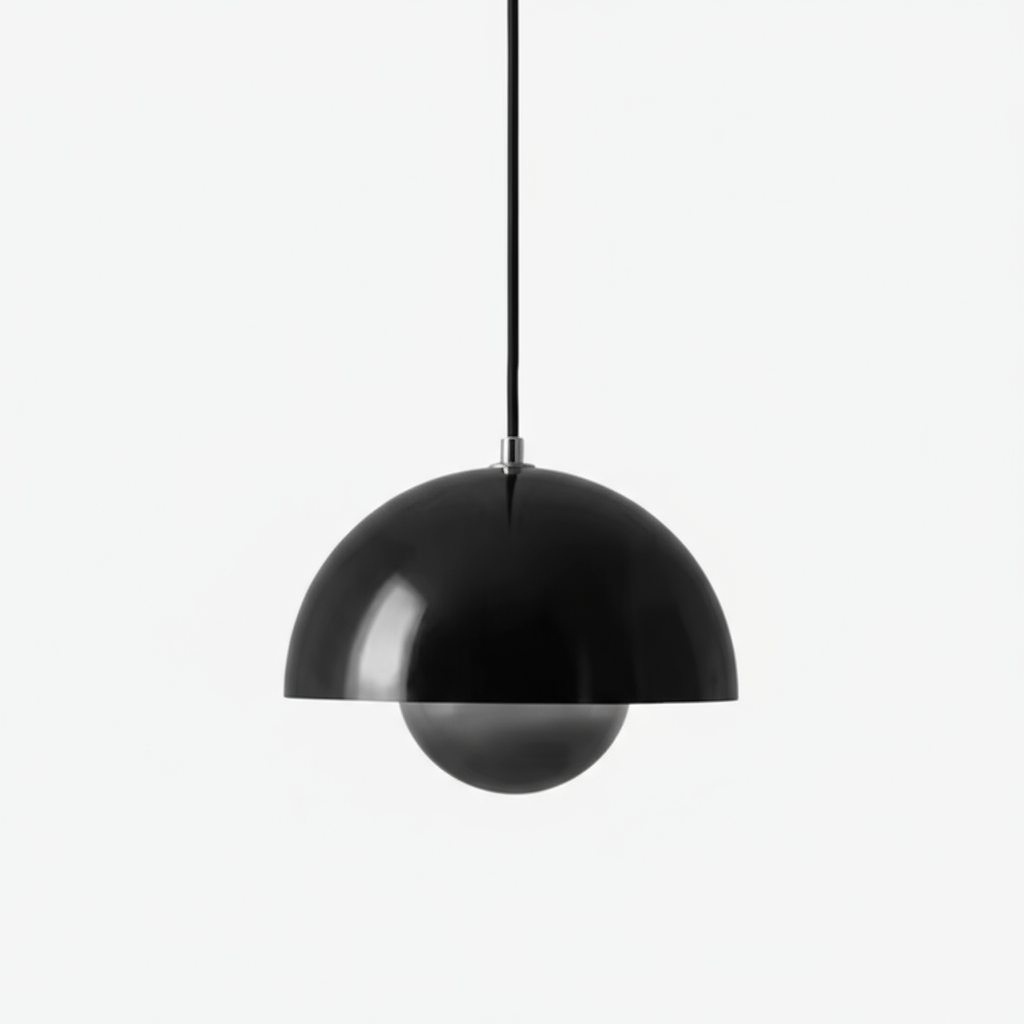 Minimalist Spherical Pendant Light with Warm Dimmable LED