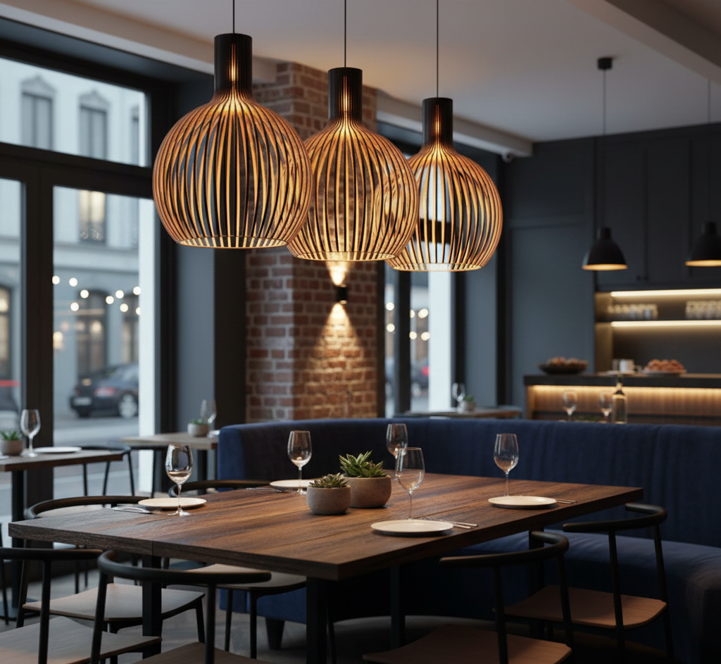 Handwoven Bamboo Pendant Light with Warm Natural Ambience