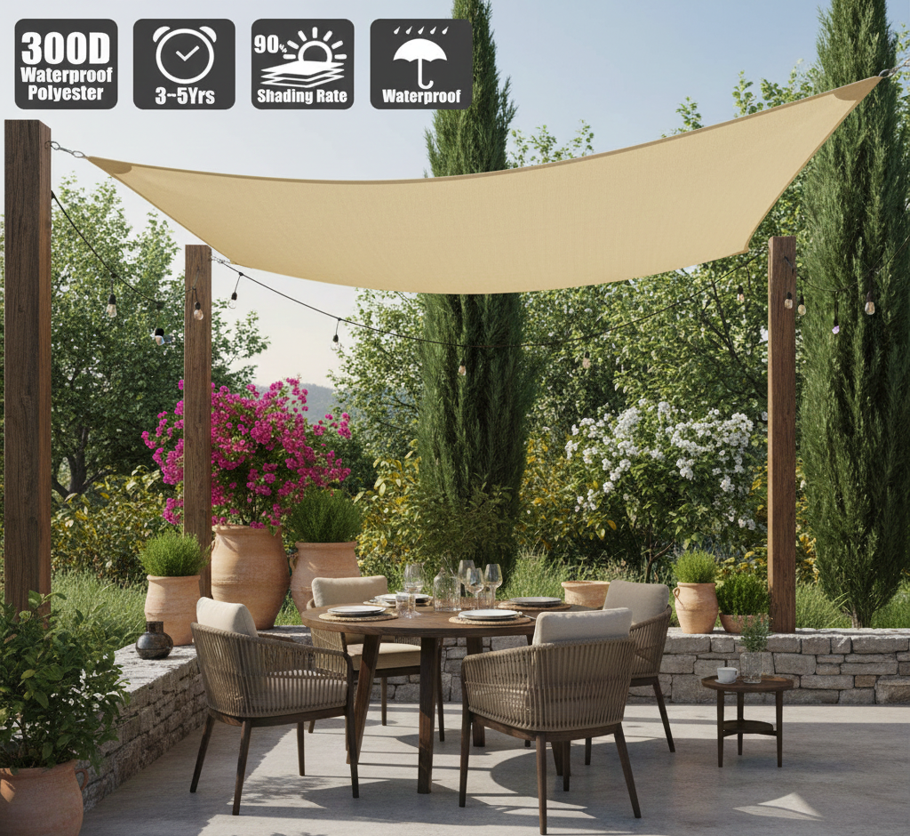 Waterproof Sun Shade Sail for Reliable Outdoor Protection