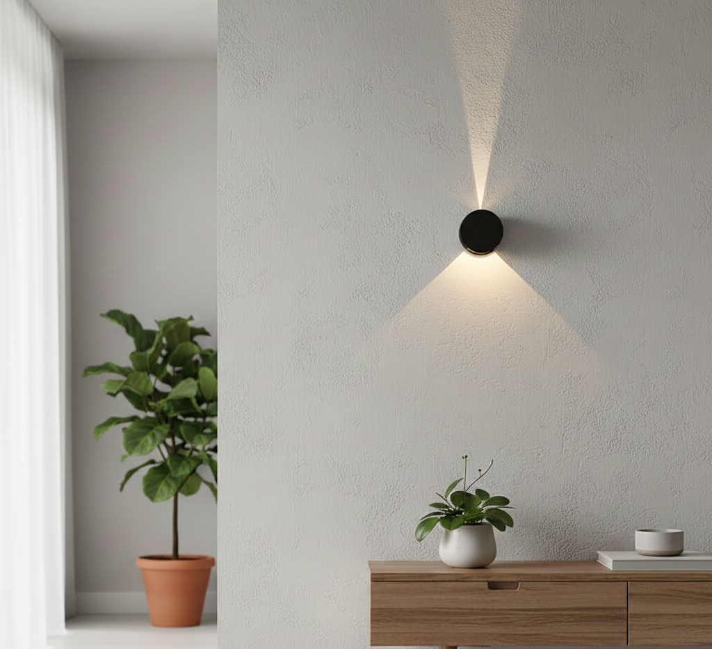 Minimalist Aluminium LED Wall Light with Soft Ambient Glow