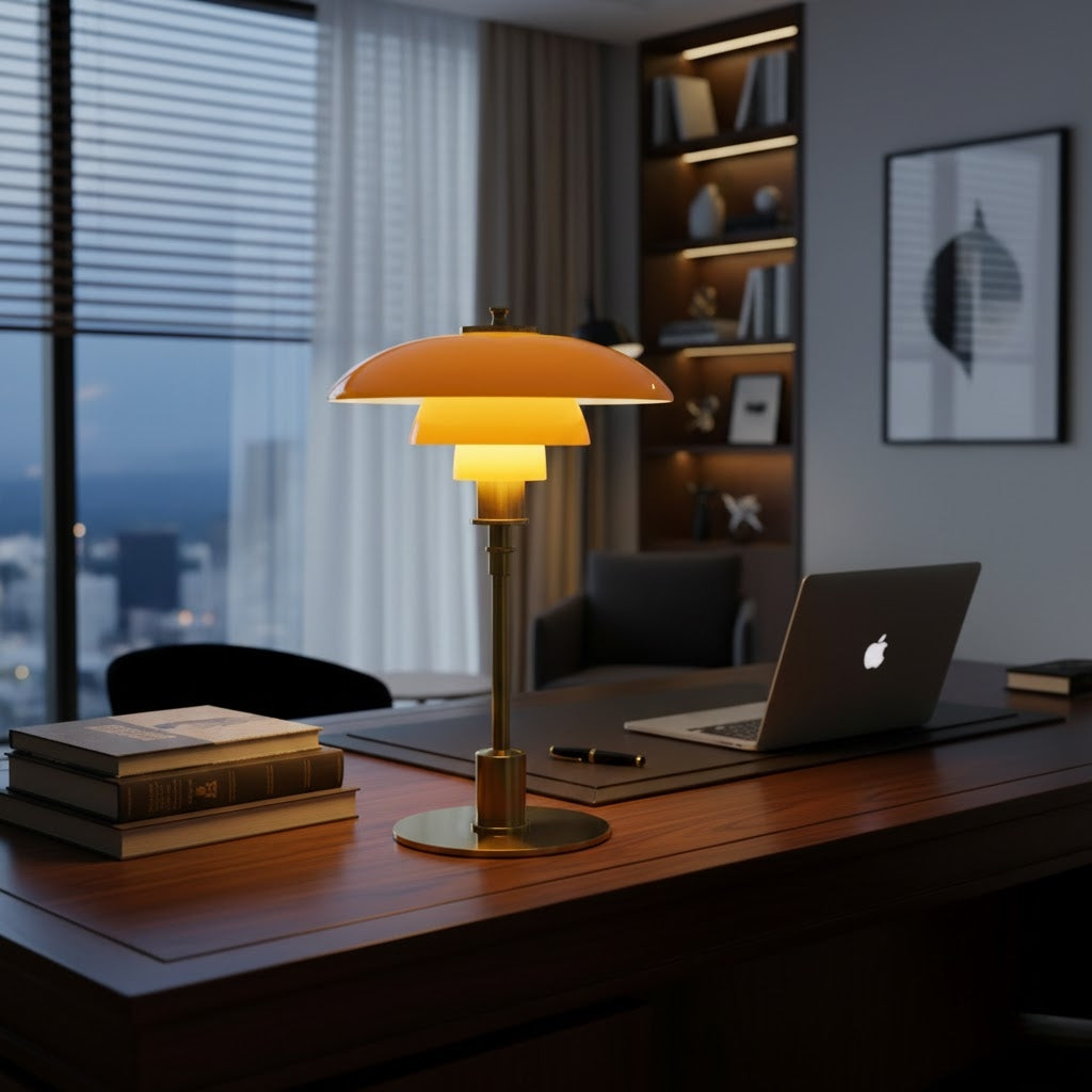 Danish Designer Table Lamp with Warm Dimmable Light