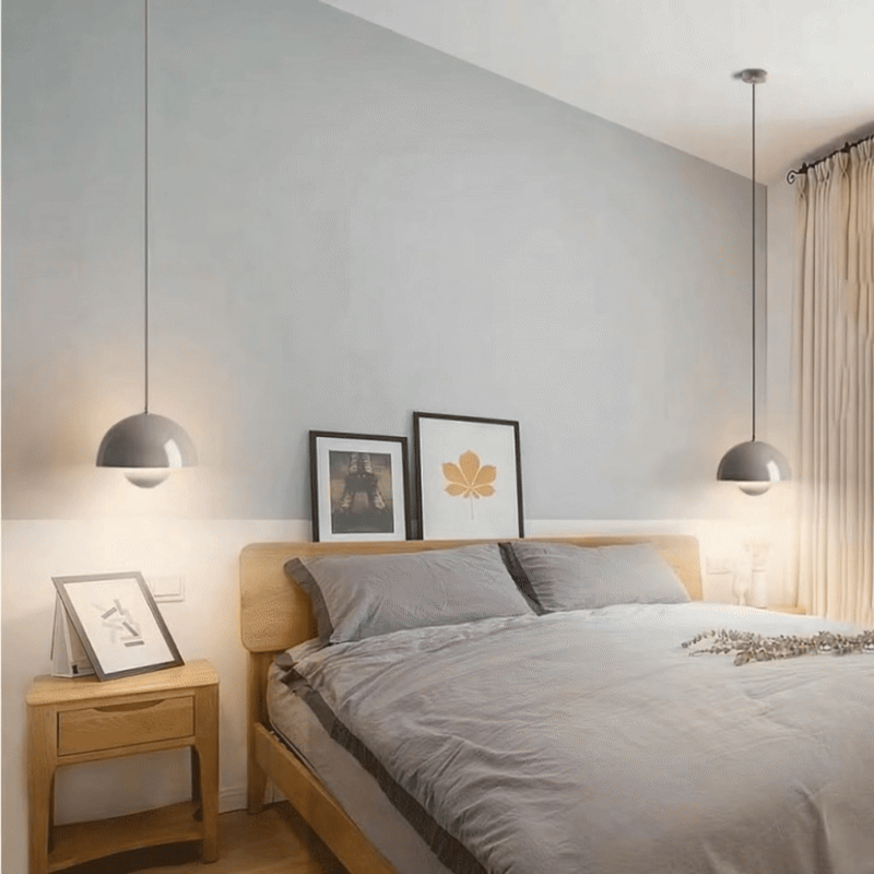 Minimalist Spherical Pendant Light with Warm Dimmable LED