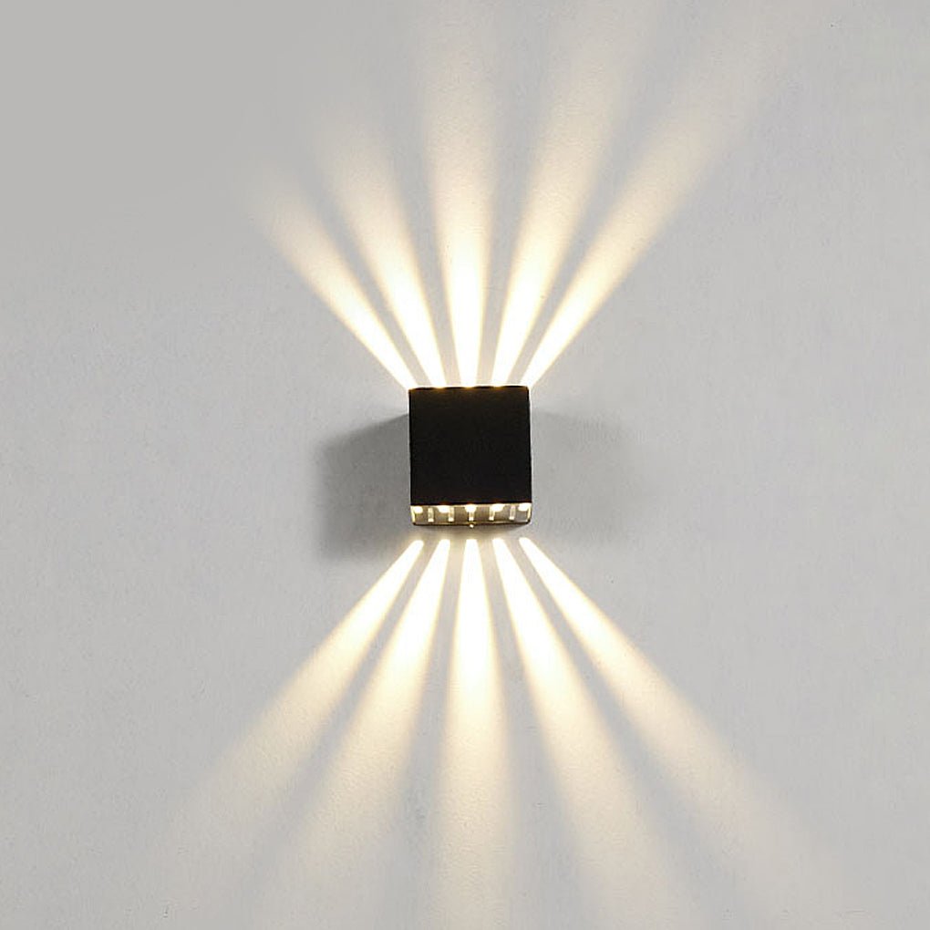 Modern Up & Down Outdoor Wall Light with Architectural Light Effect