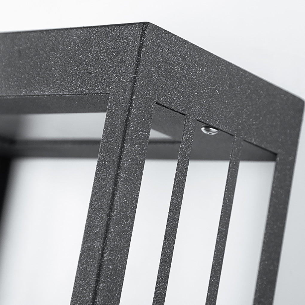 Sculptural Mountain Landscape Outdoor Wall Lamp with Warm Architectural Glow