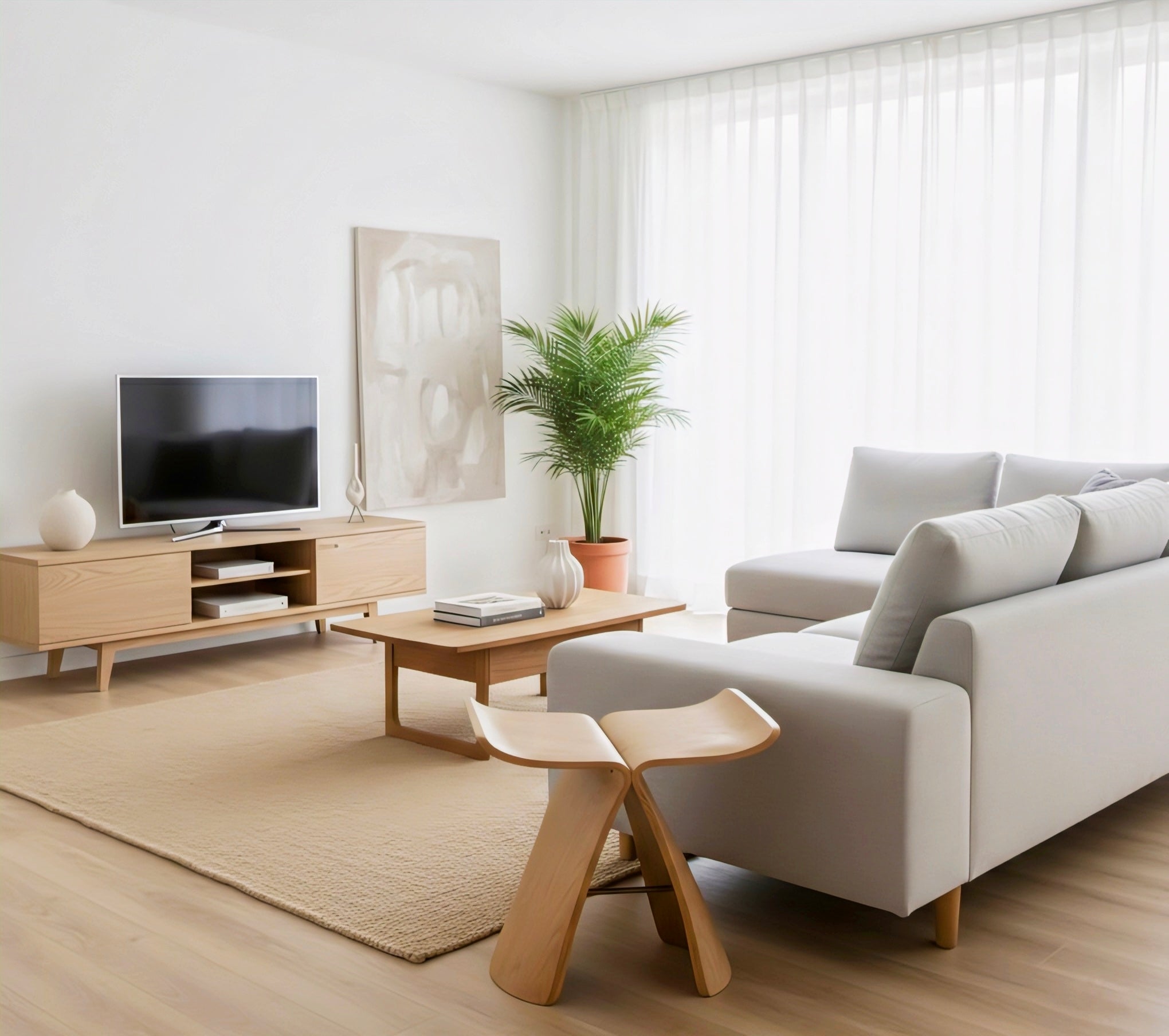 Minimalist Solid Wood Bench with Timeless Nordic Elegance