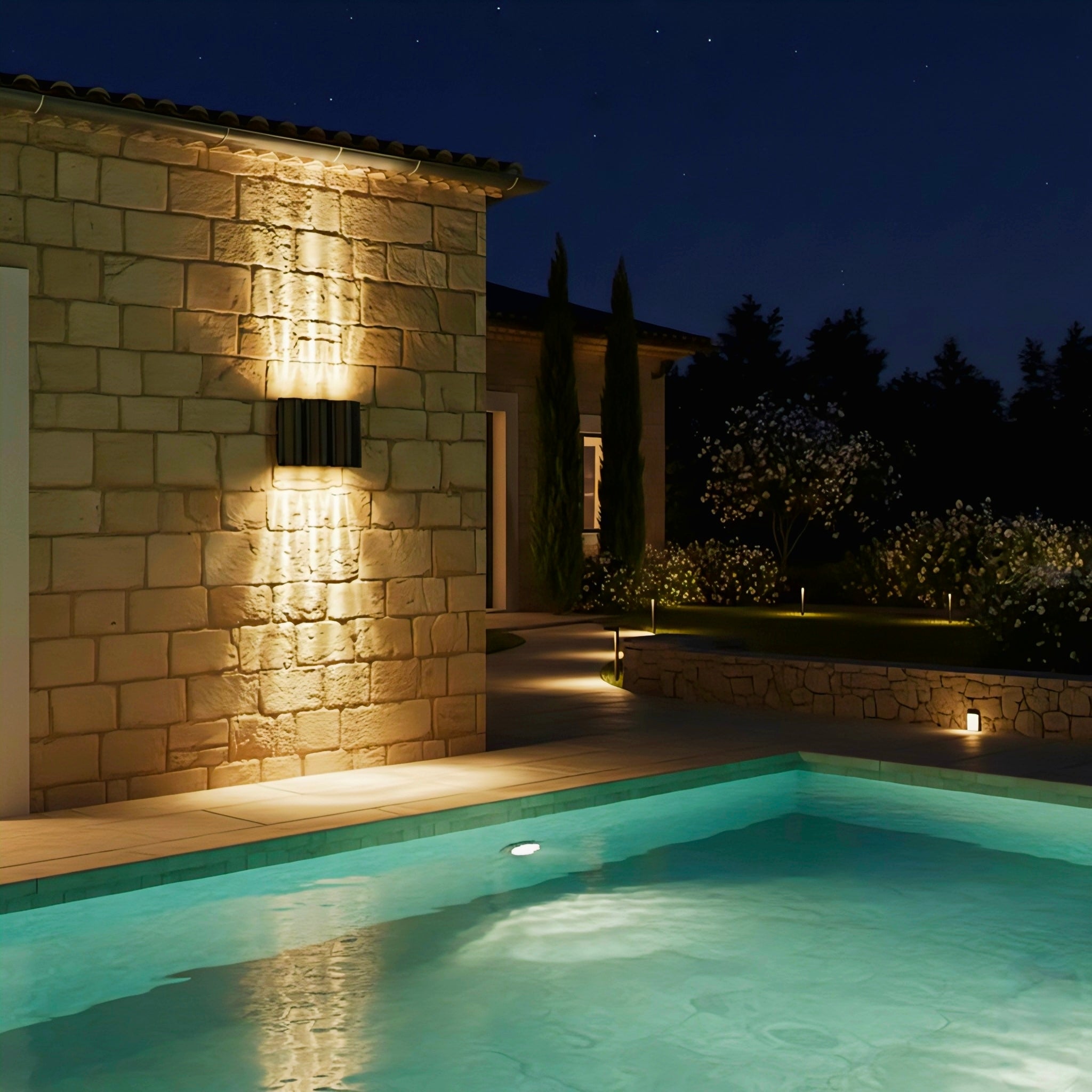 Arc Wave LED Wall Light with Up & Down Illumination