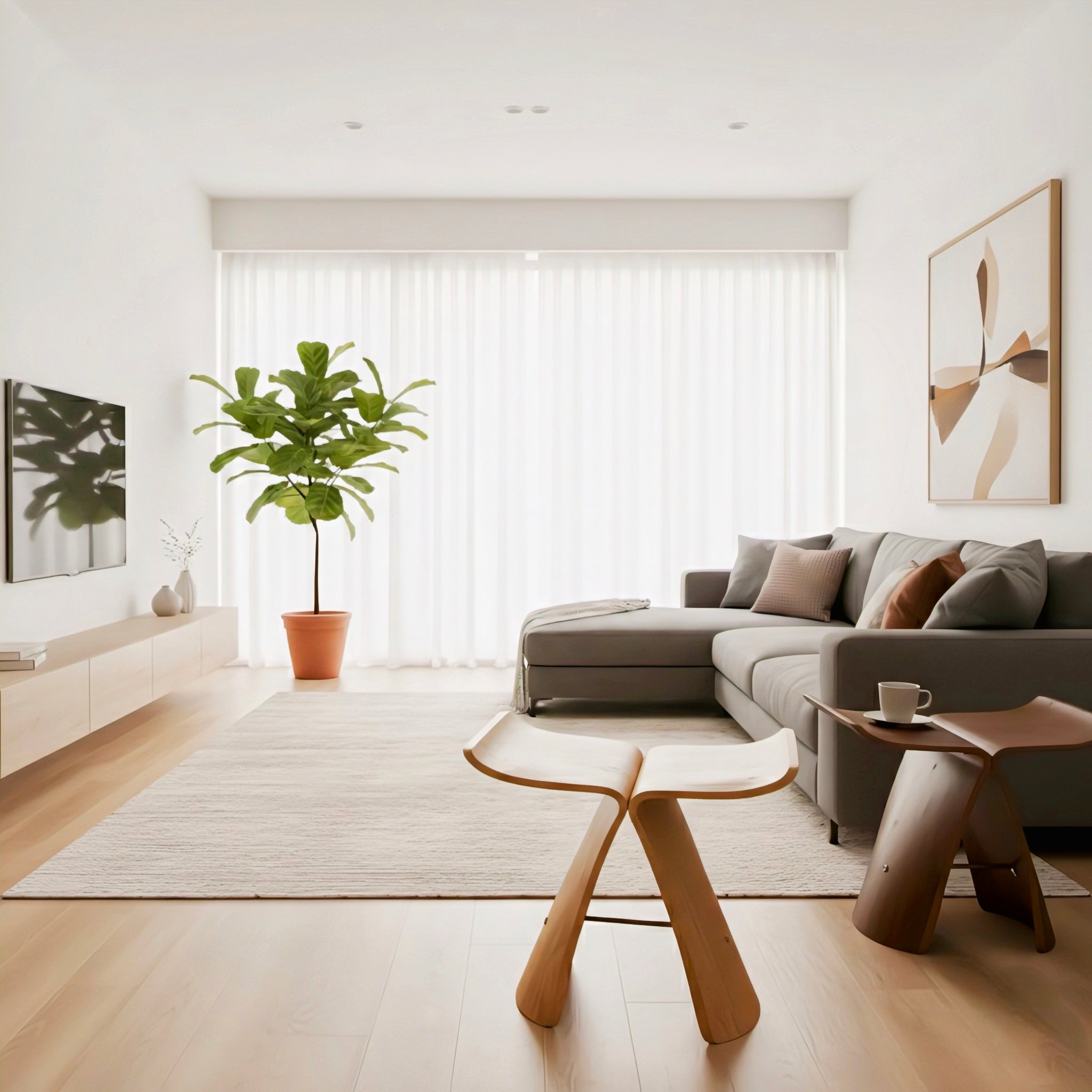 Minimalist Solid Wood Bench with Timeless Nordic Elegance