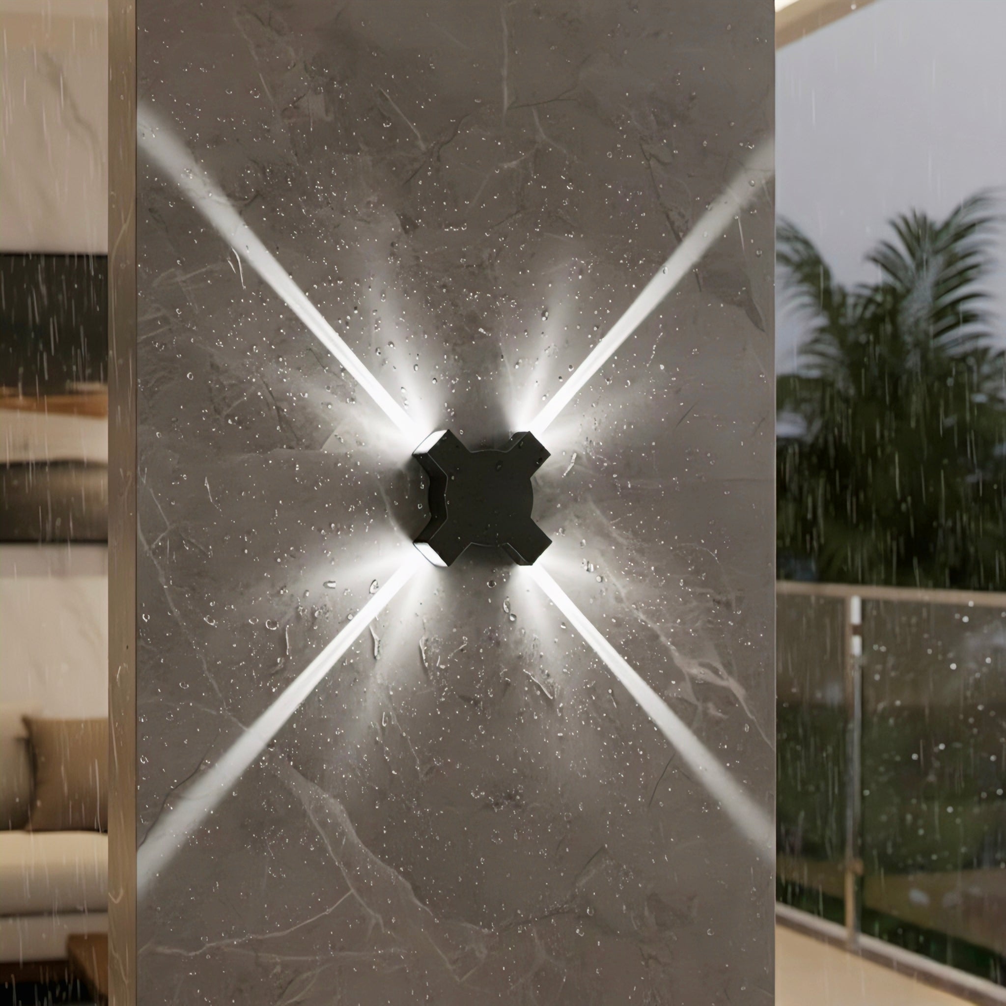 Sculptural Outdoor Wall Lighting with Refined Architectural Glow