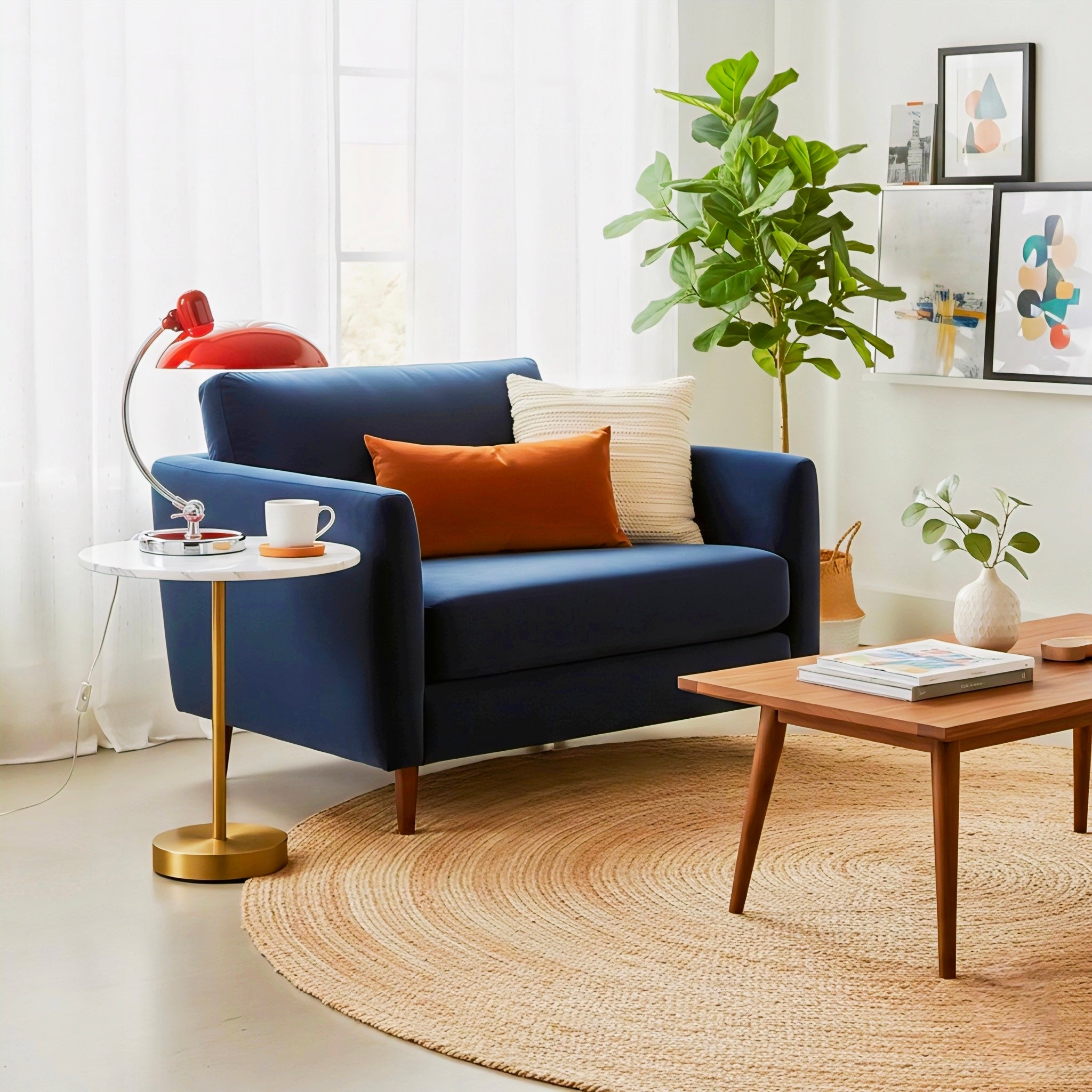 Bauhaus-Inspired Arc Table Lamp with Scandinavian Elegance