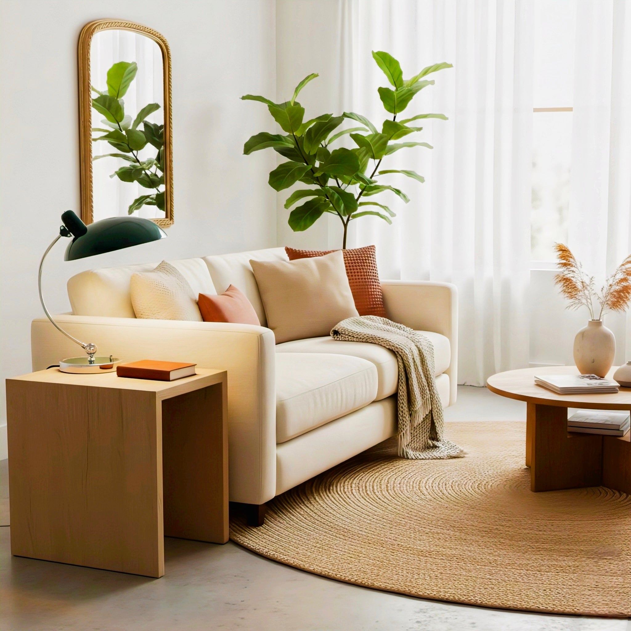 Bauhaus-Inspired Arc Table Lamp with Scandinavian Elegance