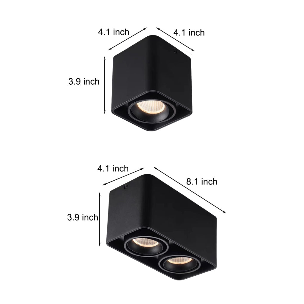 Refined Adjustable Ceiling Spotlight with Soft Anti-Glare Illumination