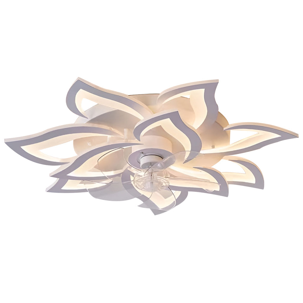 Minimalist LED Ceiling Fan Light with Adjustable Colour Temperature