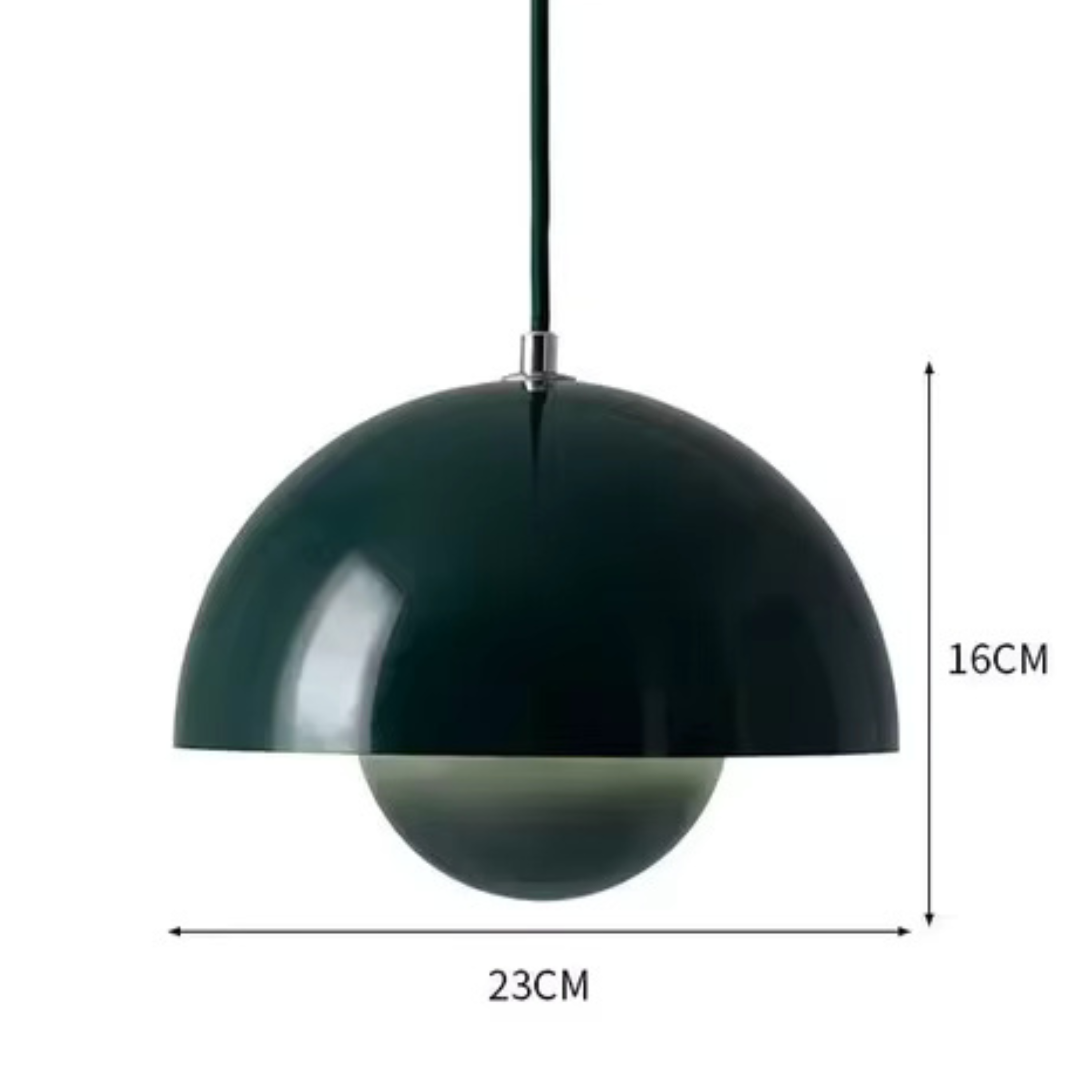 Minimalist Spherical Pendant Light with Warm Dimmable LED