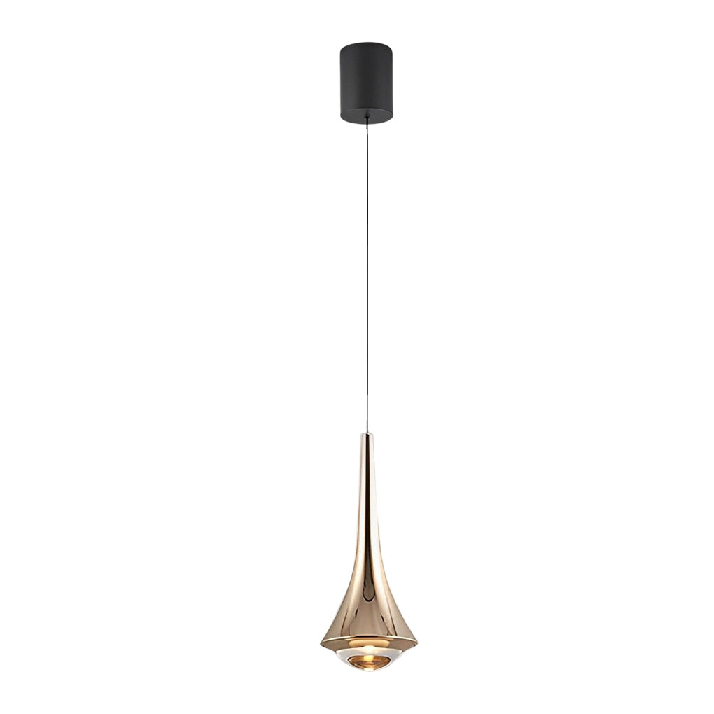 Adjustable Glass Pendant Light with Warm Ambient Glow