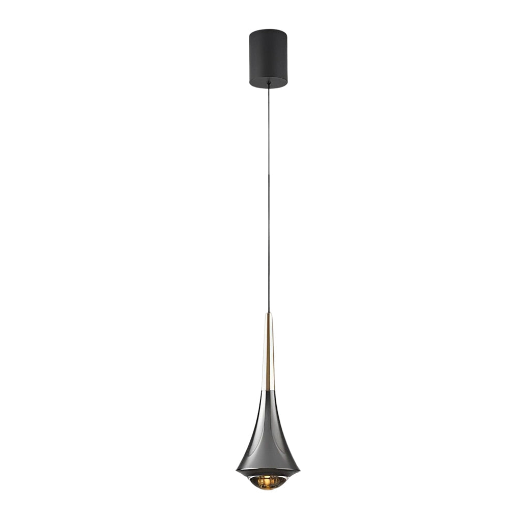 Adjustable Glass Pendant Light with Warm Ambient Glow