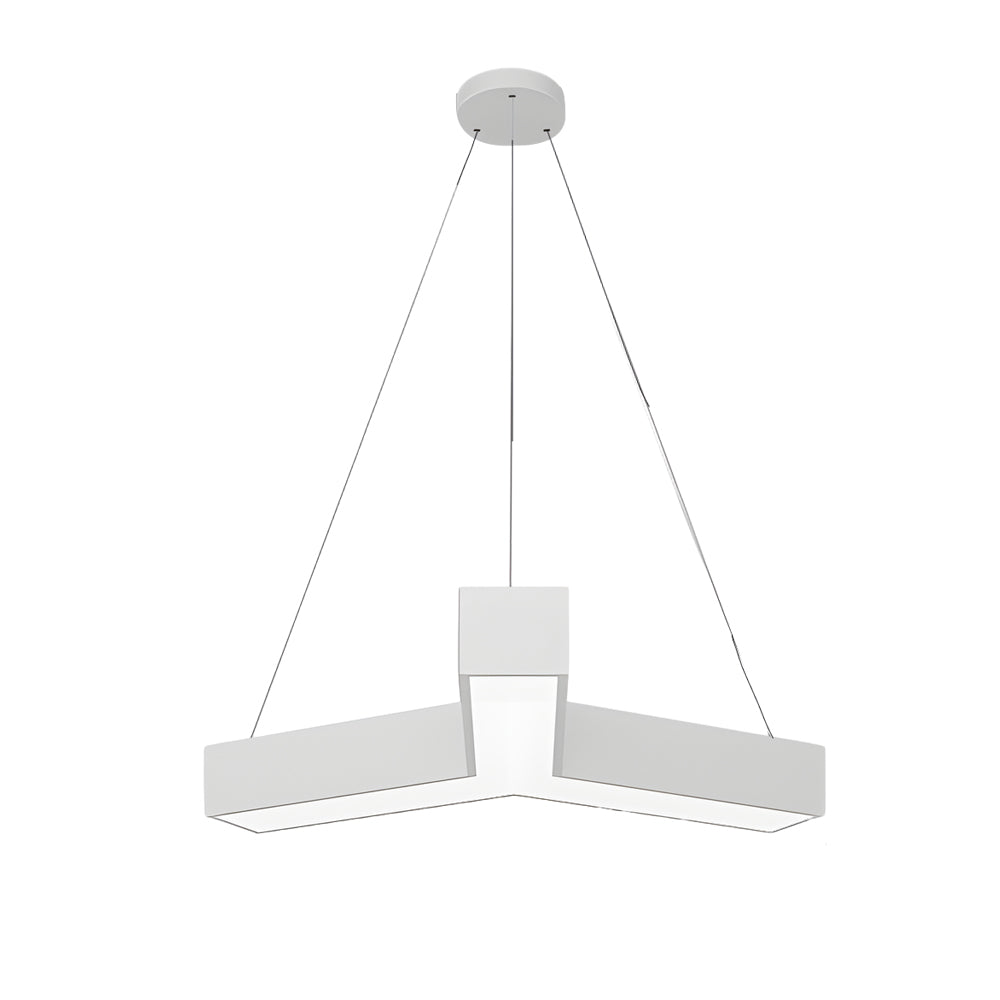 Modular Y-Shape LED Pendant Light Set for Modern Workspaces