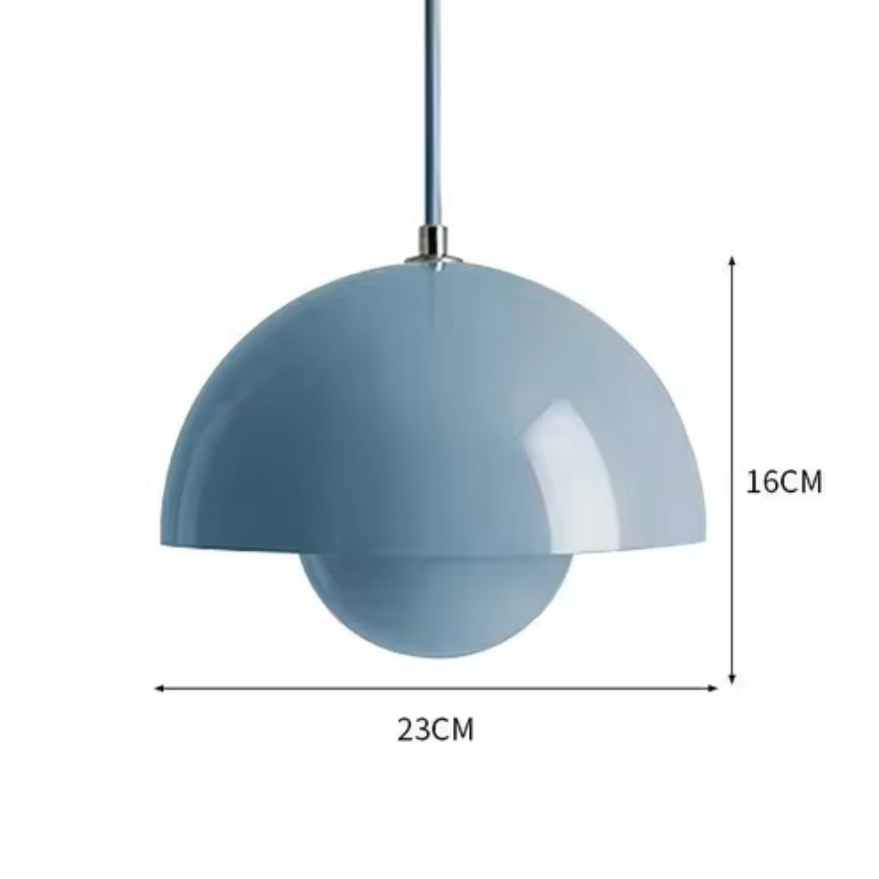 Minimalist Spherical Pendant Light with Warm Dimmable LED
