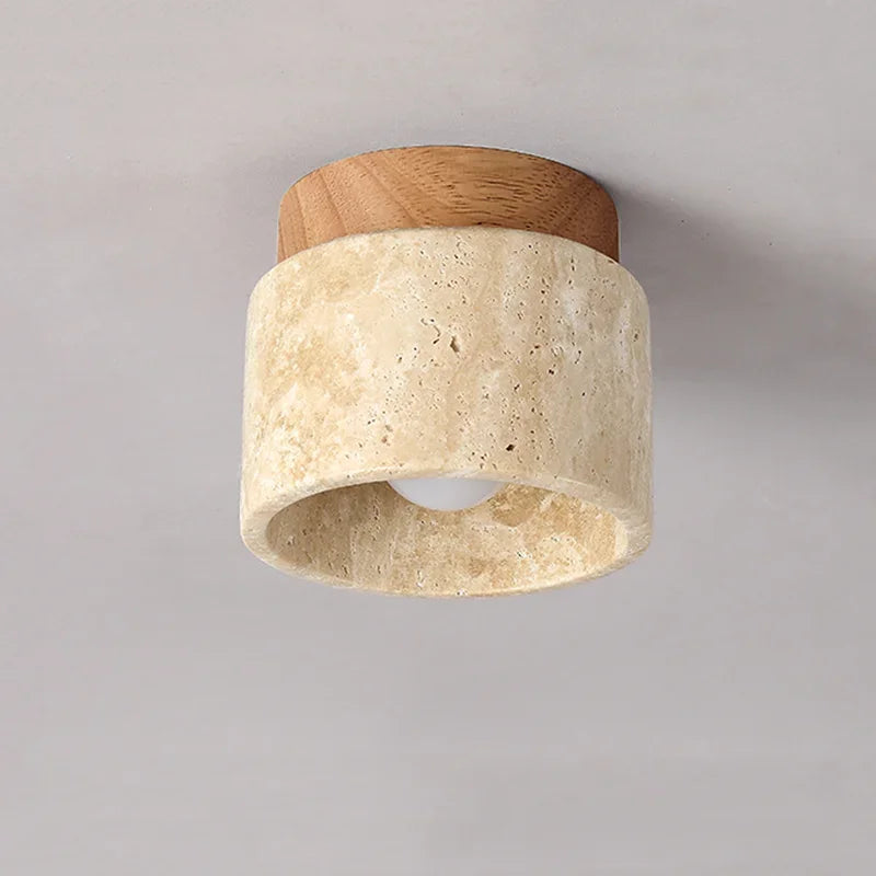 Japanese-Inspired Cream Ceiling Light with Calm Minimalist Design