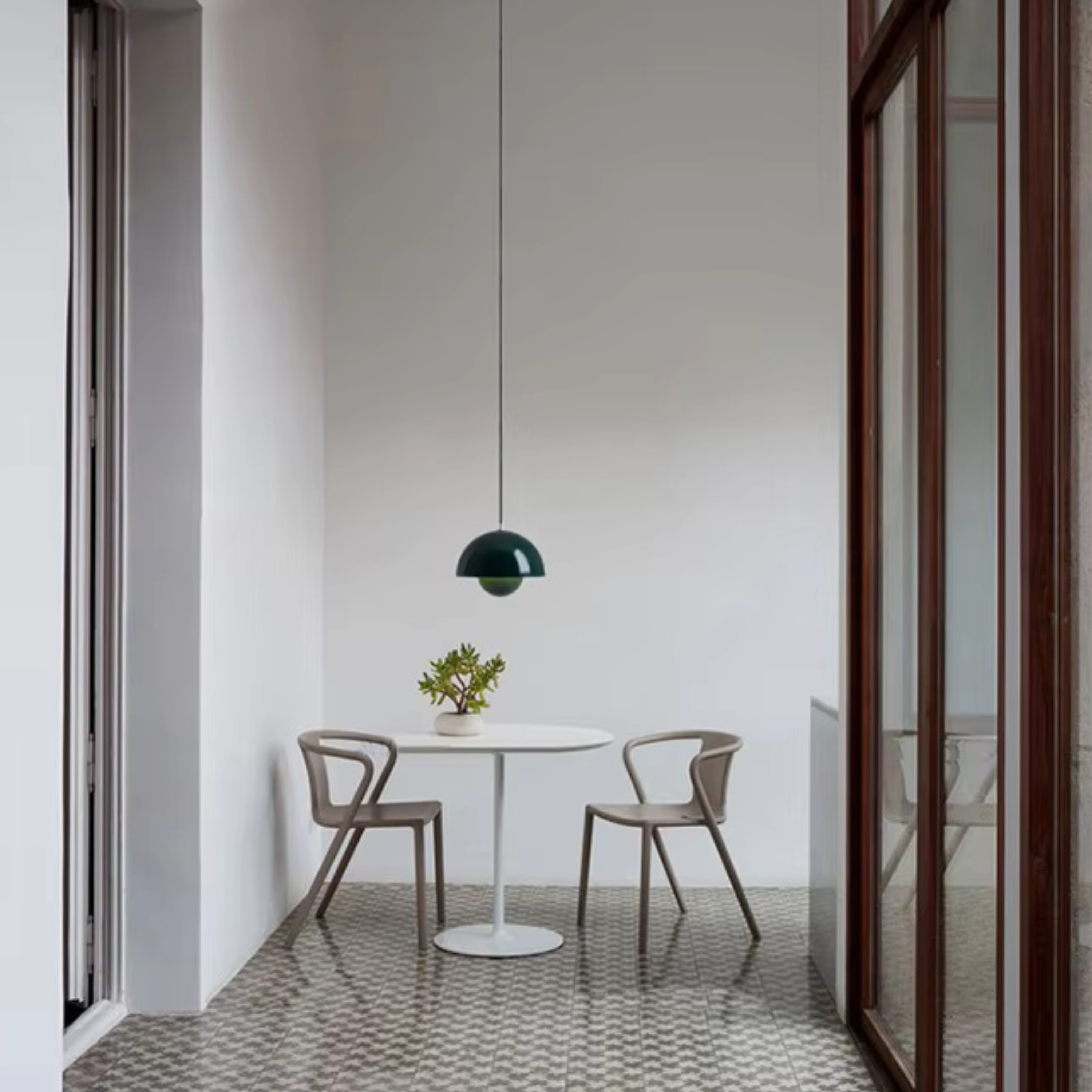 Minimalist Spherical Pendant Light with Warm Dimmable LED