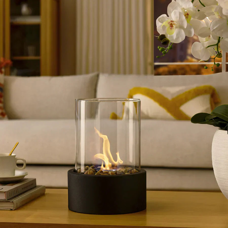 Modern Smokeless Tabletop Fire Feature for Indoor & Outdoor Ambience