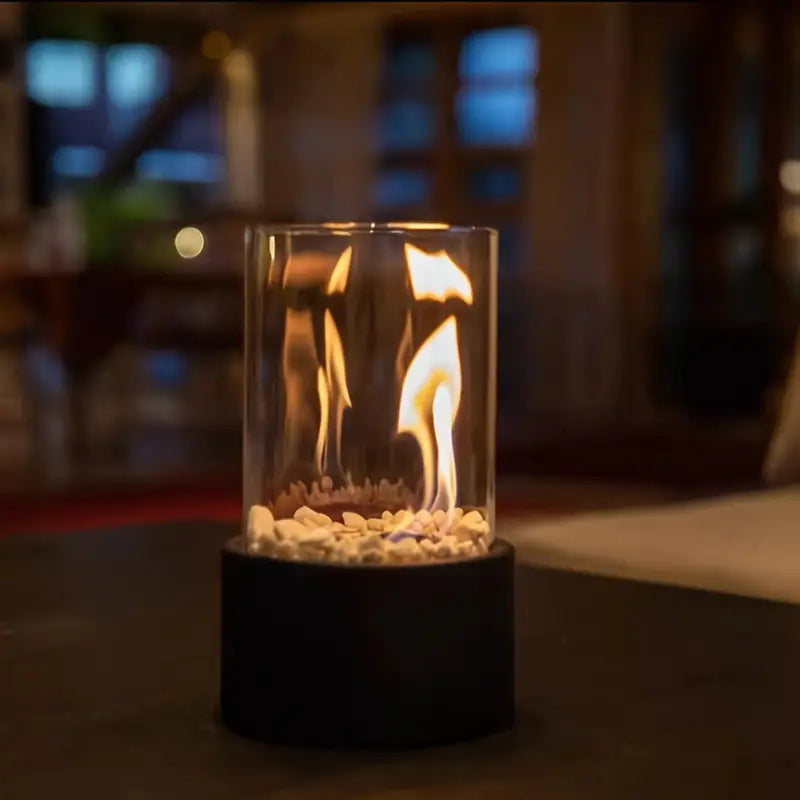 Modern Smokeless Tabletop Fire Feature for Indoor & Outdoor Ambience