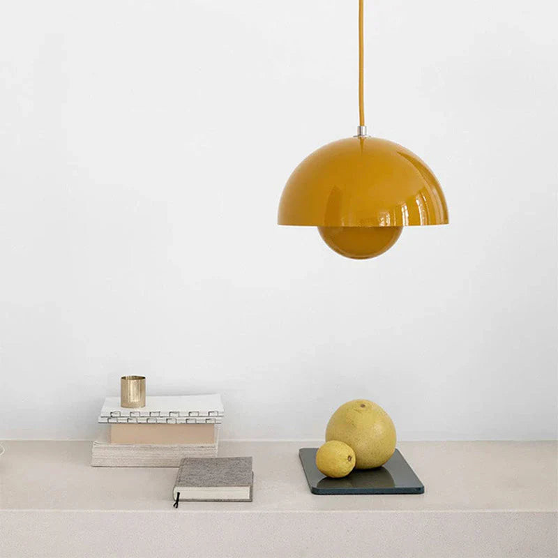 Minimalist Spherical Pendant Light with Warm Dimmable LED