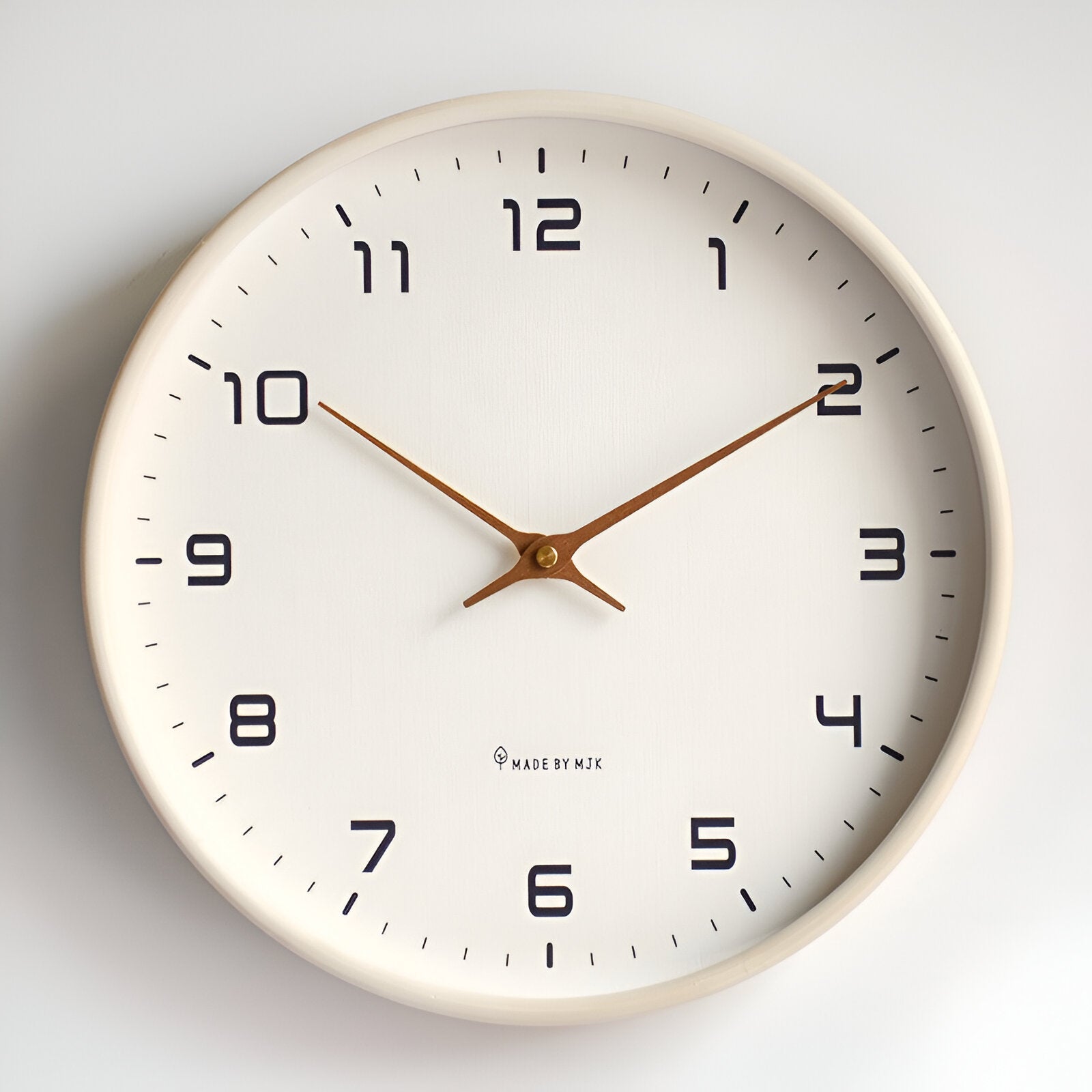 Minimalist Nordic Wooden Wall Clock with Quartz Precision