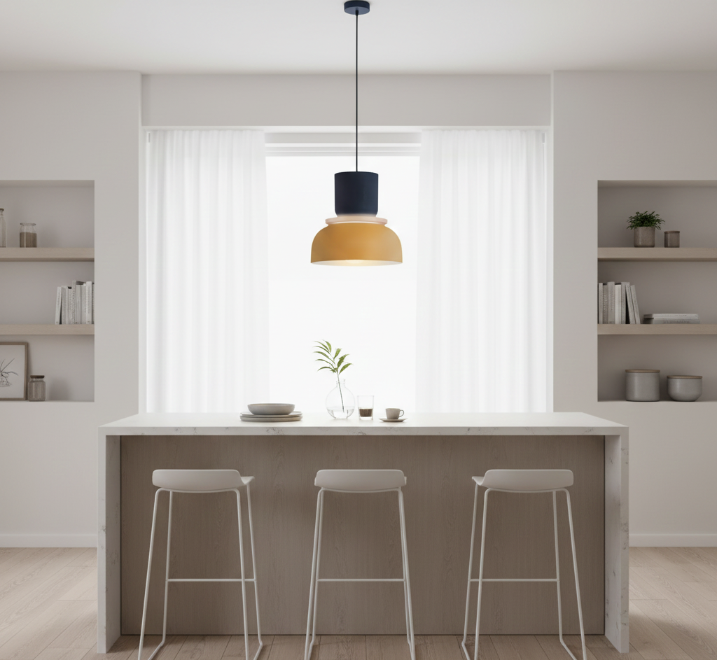 Scandinavian Pastel Pendant Light with Soft LED Ambience