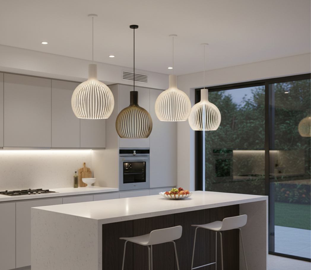 Handwoven Bamboo Pendant Light with Warm Natural Ambience