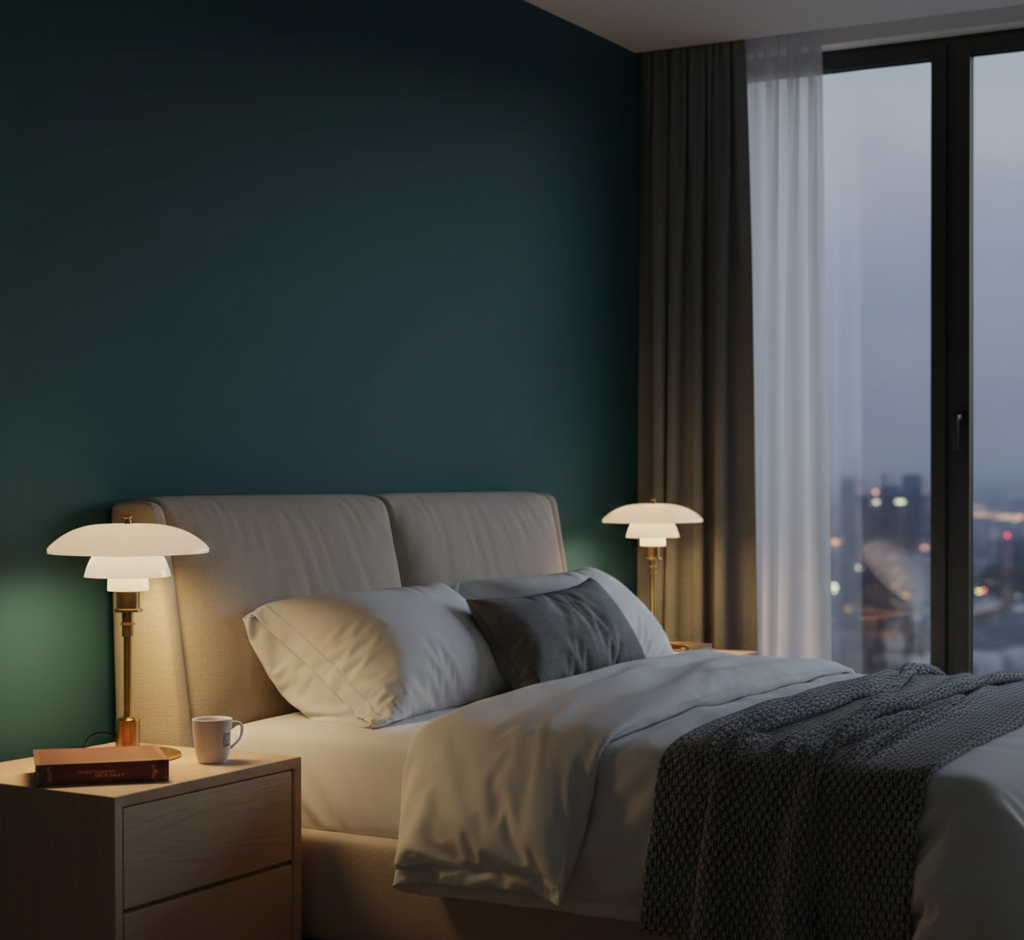 Danish Designer Table Lamp with Warm Dimmable Light