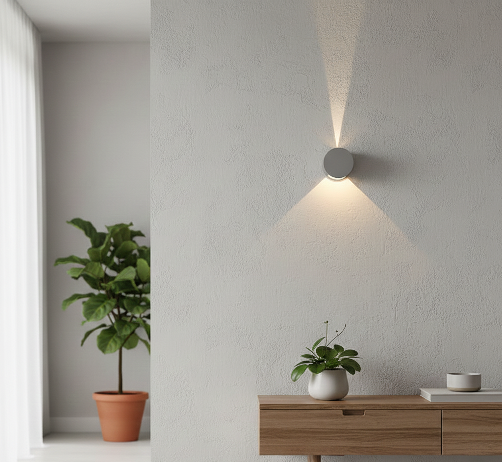 Minimalist Aluminium LED Wall Light with Soft Ambient Glow
