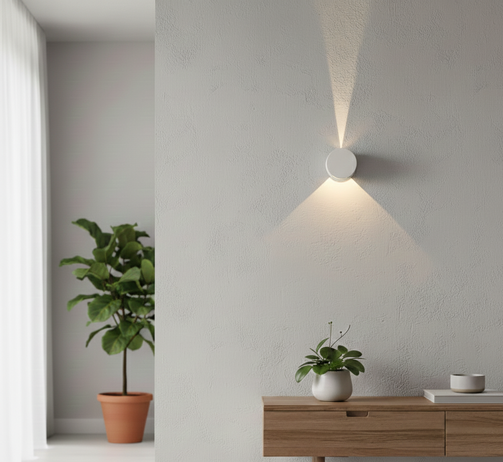 Minimalist Aluminium LED Wall Light with Soft Ambient Glow
