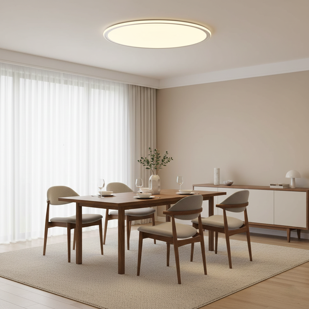 Ultra-Thin Circular LED Flush Mount Ceiling Light