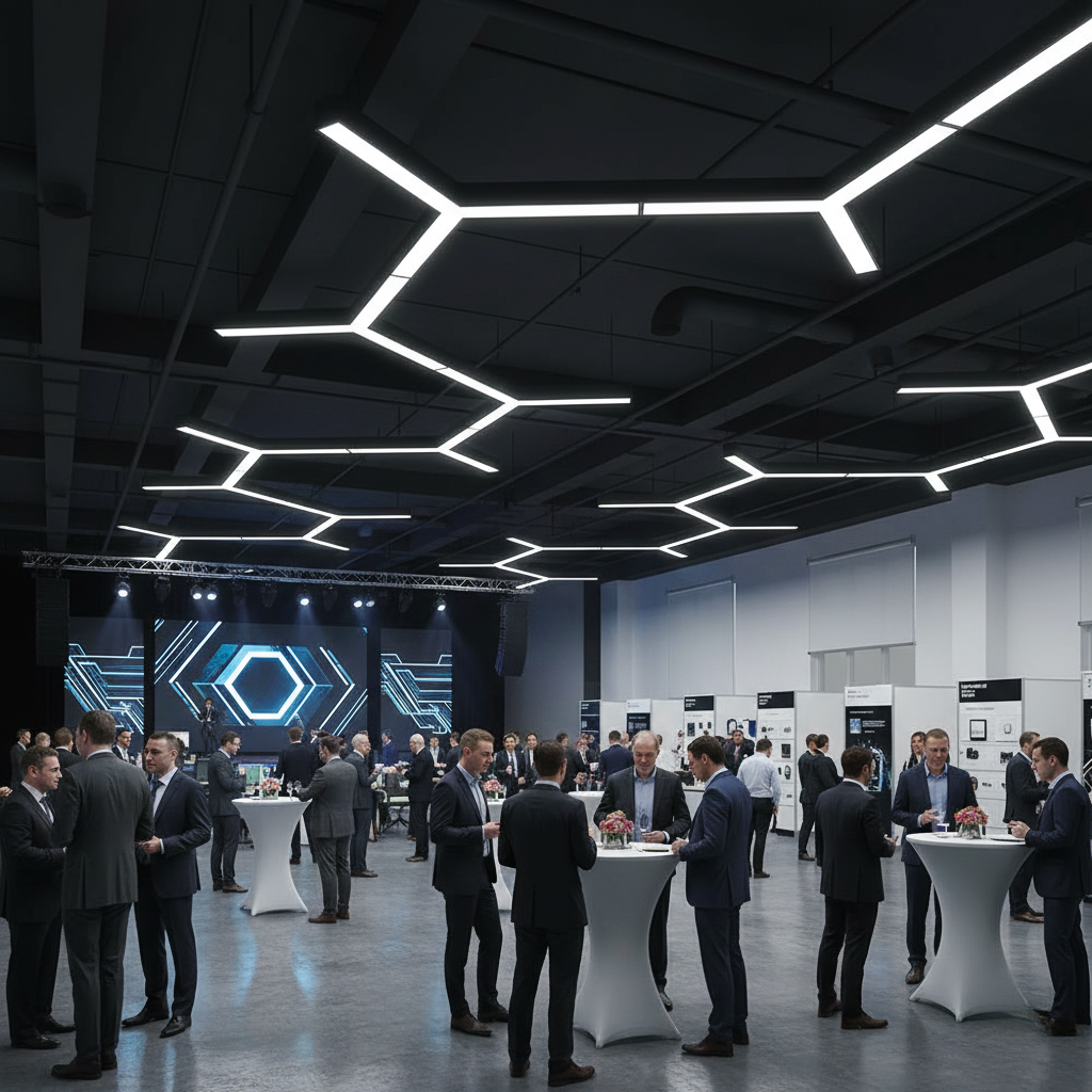 Modular Y-Shape LED Pendant Light Set for Modern Workspaces