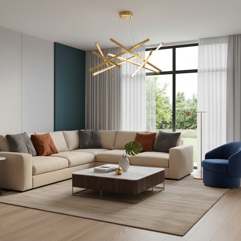 Modern Nordic LED Sputnik Chandelier