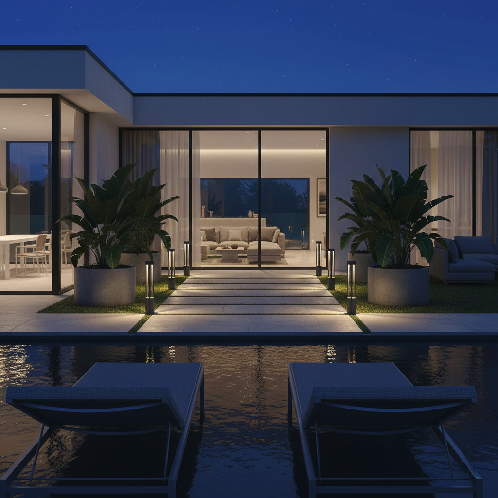 Architectural LED Bollard Lighting for Refined Outdoor Pathways