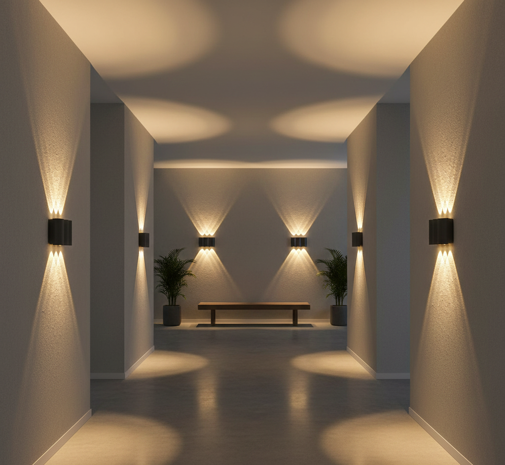 Modern Outdoor Wall Lighting with Architectural Light Effects