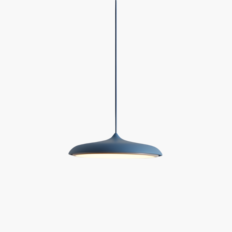Scandinavian Disc Pendant Light with Soft LED Illumination