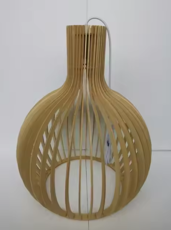 Handwoven Bamboo Pendant Light with Warm Natural Ambience