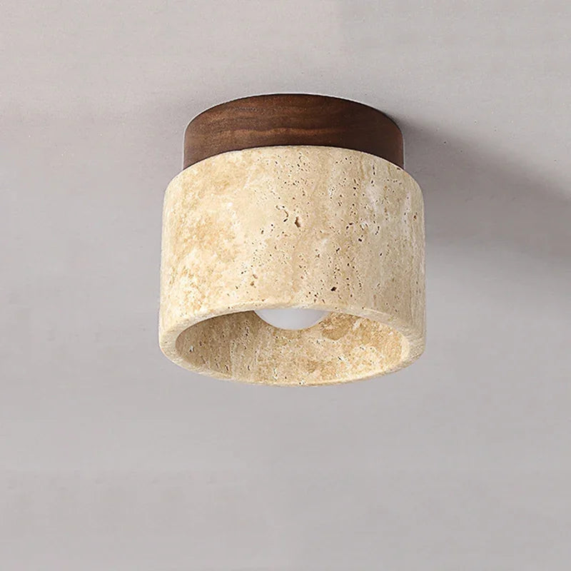 Japanese-Inspired Cream Ceiling Light with Calm Minimalist Design