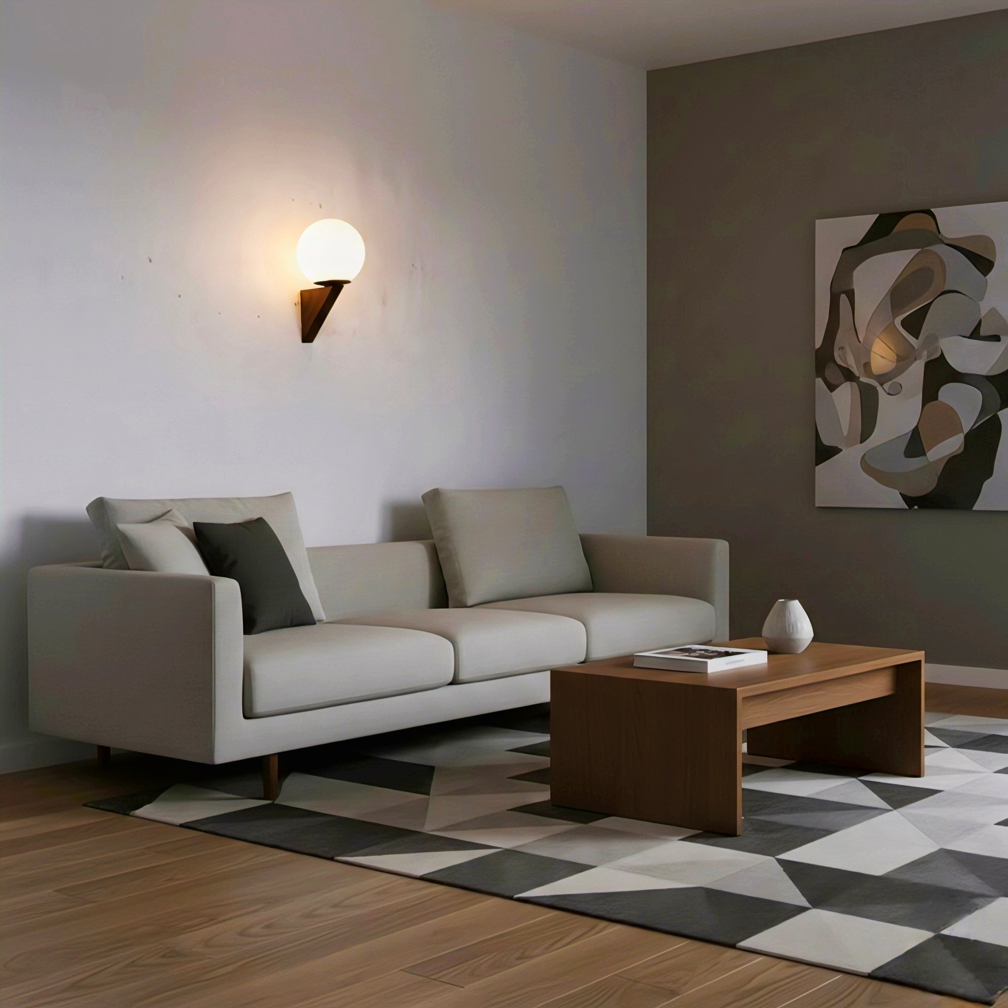 Modern Minimalist LED Wall Light with Soft Diffused Glow