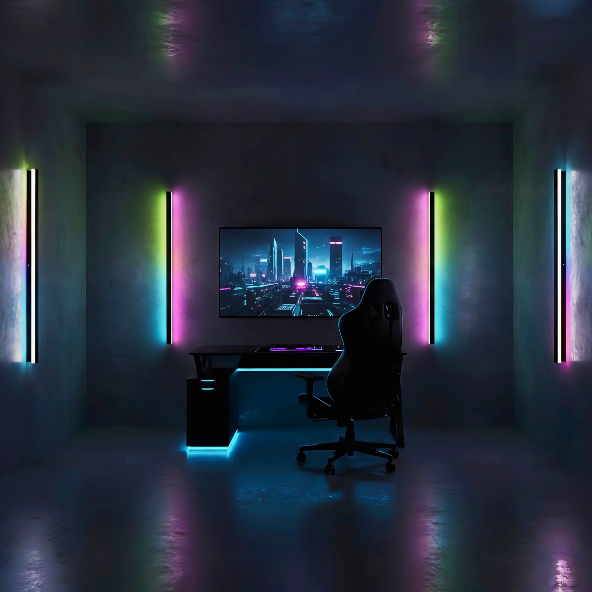 Minimalist Linear LED Wall Light for Architectural Accent Lighting